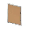 Azar Cork Enclosed Bulletin Board, Aluminum Frame, 42.32" x 32.09" (300231)