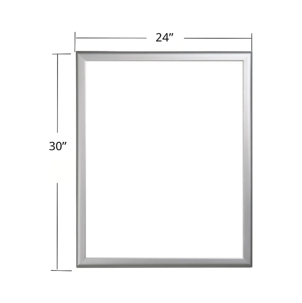 Azar Dry-Erase Whiteboard, Aluminum Frame, 30" x 24" (300229)