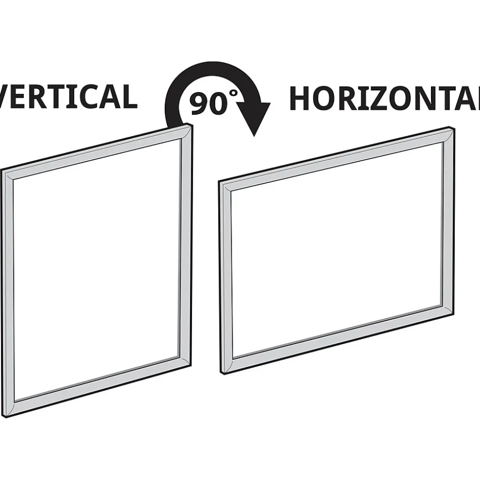 Azar Dry-Erase Whiteboard, Aluminum Frame, 30" x 24" (300229)