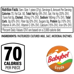 Babybel Gouda Cheese, 6/Pack (600-00230)