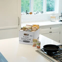 Bankers Box Easylift Corrugated File Storage Boxes, Lift-Off Lid, Letter/Letter Size, White/Blue, 12/Ct (0006301)