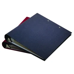 Bankers Box Heavy-Duty FastFold Corrugated File Storage Boxes, Lift-Off Lid, Binder Size, White/Blue, 12/Carton (0073301)