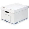 Bankers Box Organizer Medium-Duty Storage Boxes with Lift-Off Lid,12/Carton (4662401)