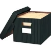 Bankers Box® Stor/File Medium Duty Recycled FastFold Corrugated File Box with Lift Off lid, Letter/Legal Size, Pinstripe