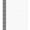 Barker Creek 8 1/2" x 11" Decorative Computer Paper, Black Chevron, 50/Pack (LL739)