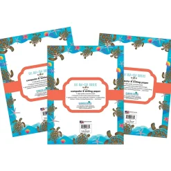 Barker Creek 8.5" x 11" Kai Ola Sea Turtles Computer Paper Pack, 150 Sheets/Set (4315)