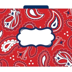 Barker Creek Bandana Letter-Size File Folders, 36/Set (BC3916)