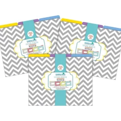 Barker Creek Beautiful Chevron File Folder, 1/3-Cut Tab, Letter Size, Assorted, 36/Set (4395)