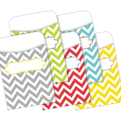 Barker Creek Chevron Beautiful File Folders, 1/3-Cut Tab, Letter Size, Assorted, 42/Set (4415)