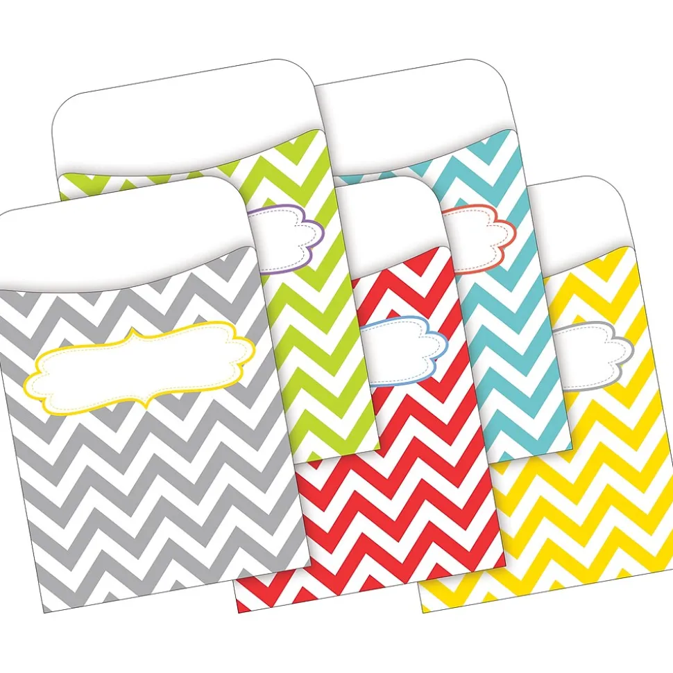 Barker Creek Chevron Beautiful File Folders, 1/3-Cut Tab, Letter Size, Assorted, 42/Set (4415)