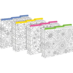 Barker Creek Color Me! File Folder Set, 1/3-Cut Tab, Letter Size, In My Garden, 12/Pack (2008)