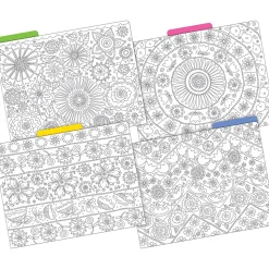 Barker Creek Color Me! File Folder Set, 1/3-Cut Tab, Letter Size, In My Garden, 36/Set (4387)