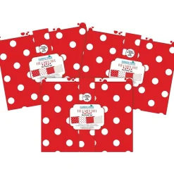 Barker Creek File Folder Set, 1/3-Cut Tab, Letter Size, Red & White Dot, 36/Set (4393)