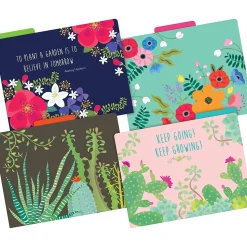 Barker Creek File Folder Set, 1/3-Cut Tab, Letter-Size, Petals & Prickles, 24/Set (4370)