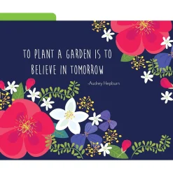 Barker Creek File Folder Set, 1/3-Cut Tab, Letter Size, Petals & Prickles, 12/Pack (2000)