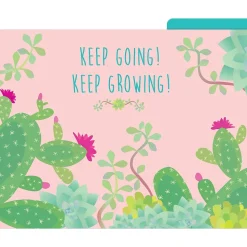 Barker Creek File Folder Set, 1/3-Cut Tab, Letter Size, Petals & Prickles, 12/Pack (2000)