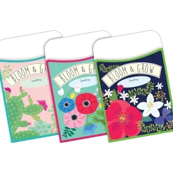 Barker Creek Folder & Pocket Set, 1/3-Cut Tab, Letter Size, Petals & Prickles, 42/Set (4418)