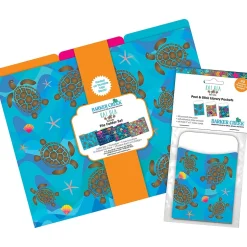 Barker Creek Folder & Pocket Set, 1/3-Cut Tab, Letter Size, Kai Ola, 42/Set (4420)