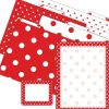 Barker Creek Get Organized File Folder Set, 1/3-Cut Tab, Letter Size, Red & White Dot, 107/Set (159)
