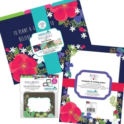 Barker Creek Get Organized File Folder Set, 1/3-Cut Tab, Letter Size, Petals, 107/Set (143)