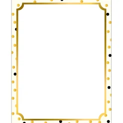 Barker Creek Get Organized File Folder Set, 1/3-Cut Tab, Letter Size, Gold, 107/Set (139)