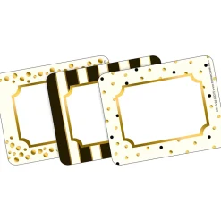 Barker Creek Get Organized File Folder Set, 1/3-Cut Tab, Letter Size, Gold, 107/Set (139)