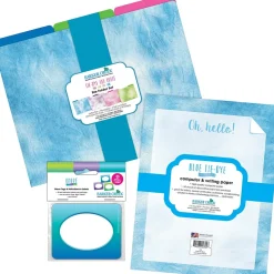 Barker Creek Get Organized File Folder, 1/3-Cut Tab, Letter Size, Tie-Dye & Ombré, 107/Set (129)