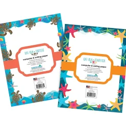 Barker Creek Kai Ola 8.5" x 11" Computer Paper Pack (two designs), 100 Sheets/Set (BC4013)