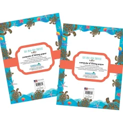Barker Creek Kai Ola Sea Turtles Computer Paper Pack, 100 Sheets/Set (4204)
