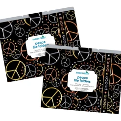Barker Creek Peace Letter-Size File Folders, 24/Set (BC3954)