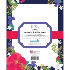 Barker Creek Petals Computer Paper, 8 ½” x 11", 50 Sheets/Pack (BC700)