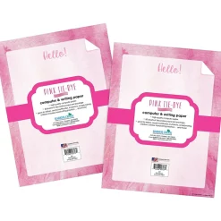 Barker Creek Pink Tie-Dye Computer Paper Pack, 100 Sheets/Set (4340)