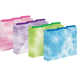 Barker Creek Purple Ombré File Folder, 1/3-Cut Tab, Letter Size, Assorted, 107/Set (154)