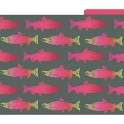 Barker Creek Sea & Sky File Folder, 1/3-Cut Tab, Letter Size, Assorted, 12/Pack (2015)