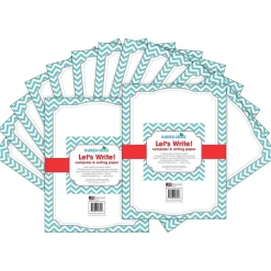 Barker Creek Turquoise Chevron Computer Paper, 100 Sheets/Set (BC3623)