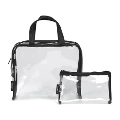 Basics PVC Travel Wallet, Clear/Black (A005090FM)