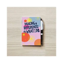 Baudville Colorific Value MAD: It's What I Do Journal with Pen, 4" x 6", Ruled, Multicolor, 5/Pack (94107P5)