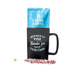 Baudville Dazzling Ombre "Thanks for Everything" Coffee Mug, 14 oz., Black/White (92947)