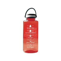 Baudville Drink it Up! "The Best" Plastic Water Bottle, 36 oz., Red, 2/Pack (1396379P231)