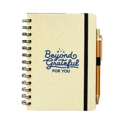 Baudville Journal, Wide-Ruled, Beige/Blue, 70 Pages, 5/Pack (1396064P531)