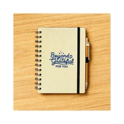 Baudville Journal, Wide-Ruled, Beige/Blue, 70 Pages, 5/Pack (1396064P531)