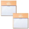 Baudville Make a Difference Memo Pad, 8.75" x 6", Narrow Ruled, 100 Sheets/Pad, 2 Pads/Pack (1393297P231)