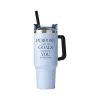 Baudville Thirst Quencher Purpose Is Your Why Tumbler, Blue, 40 Oz. (93445)