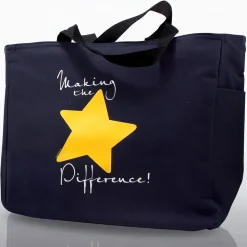 Baudville® Tote Bag With Journal And Pen, Making the Difference