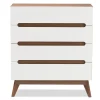 Baxton Studio Calypso 40" High 4-Drawer Chest, White (2633-7500-STPL)