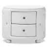 Baxton Studio Davina 19.31" High 2-Drawer Nightstand, White (122-6755-HiT)