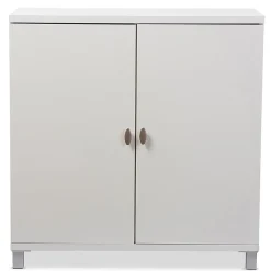 Baxton Studio Marcy 35.1'' W x 15.6'' D Storage Cabinet, White (6470-STPL)