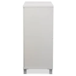 Baxton Studio Marcy 35.1'' W x 15.6'' D Storage Cabinet, White (6470-STPL)