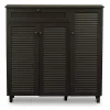 Baxton Studio Pocillo 45.25'' W x 14.5'' D Storage Cabinet, Dark Brown (5308-STPL)