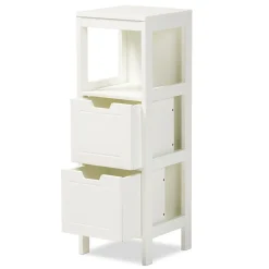 Baxton Studio Reuben 35.04" High 1-Shelf Storage Cabinet, White (163-10299-HiT)